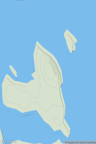 Thumbnail image for Flodaigh [Lewis and Nearby Islands] showing contour plot for surrounding peak